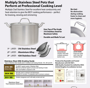 Astar - Multiply 316SS Dutch Oven 24cm